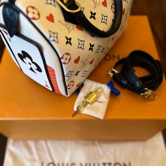 LOUIS VUITTON Speedy Bandouliere 25 Game On bag with strap. Monogram multicolor. - Picture 8 of 9